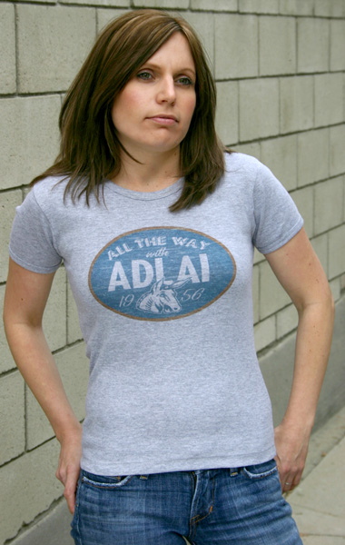 Adlai Stevenson 'All the Way With Adlai' 1956 Presidential Campaign T-Shirt - Womens