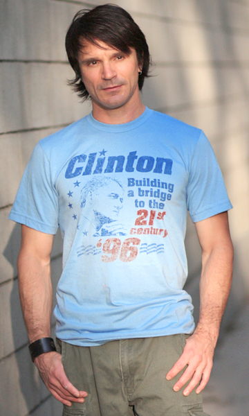 Bill Clinton 'Building a Bridge' 1996 Presidential Campaign T-Shirt - Unisex