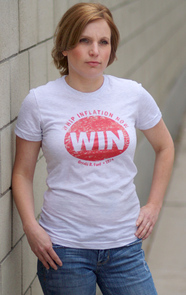 Gerald Ford 'Whip Inflation Now' T-Shirt - Womens
